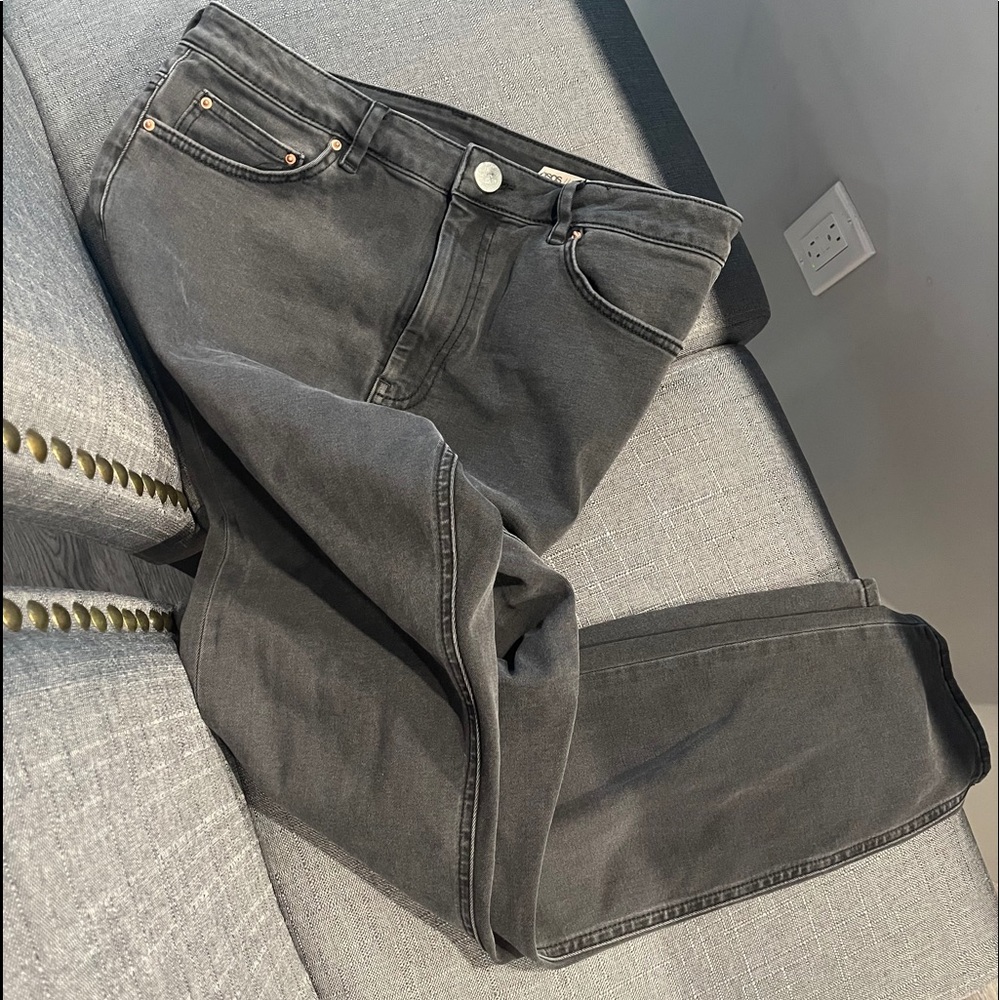 Grey High Waste Skinny Jeans